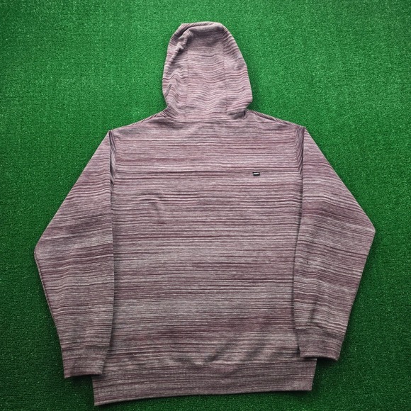 Hooey Lock Up Hoodie Sweatshirt Mens 2XL Burgundy Striped Pullover Aztec Hood - Picture 10 of 11
